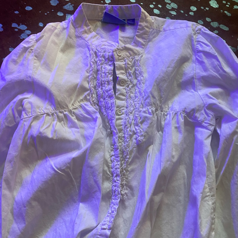 Vera wang white vintage button up